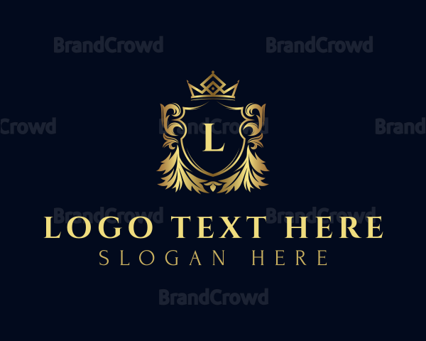 Gold Crown Shield Firm Logo