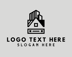 Black - Home Building Property logo design
