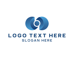 Letter - 3D Circle Software logo design