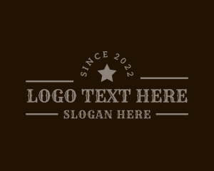 Beer - Rustic Western Star logo design