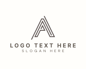 Commerce - Professional Maze Business Letter A logo design