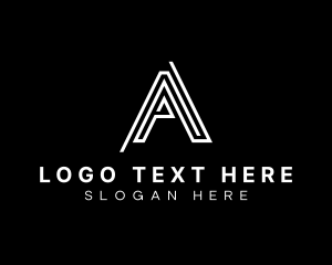 Professional - Professional Maze Business Letter A logo design