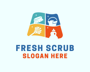 Scrub - Housekeeping Cleaning Janitor logo design