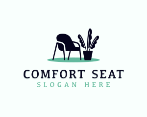 Armchair Plant Furniture logo design