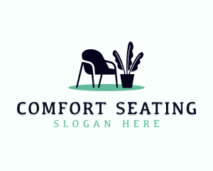 Armchair Plant Furniture logo design