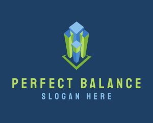 Symmetry - Real Estate Building logo design