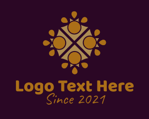 Gold - Abstract Ornament  Symbol logo design