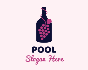 Grape Wine Liquor Logo