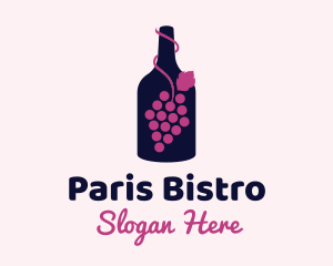 Grape Wine Liquor logo design