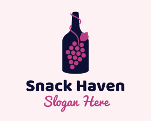 Grape Wine Liquor logo design