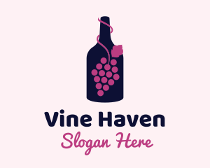 Grape Wine Liquor logo design