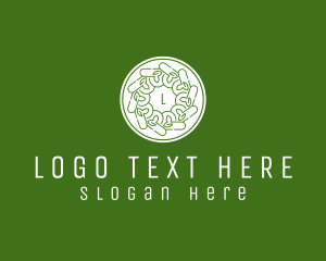 Wreath - Natural Leaf Landscaping logo design