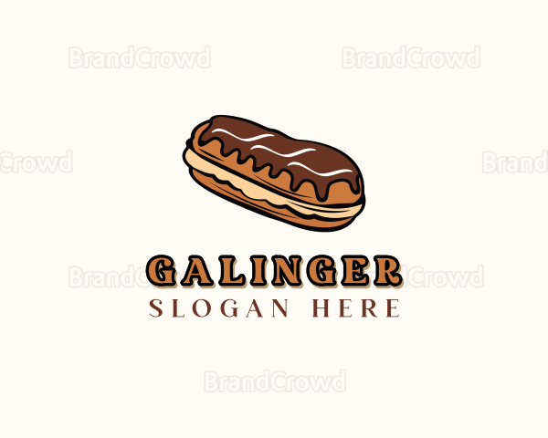 Chocolate Donut Dessert Logo