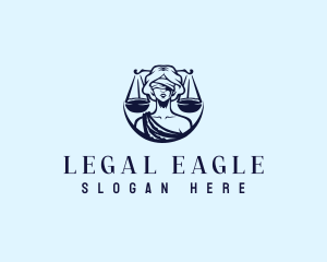 Lawmaker - Lady Justice Scale logo design