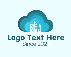 Cloud - Cloud City Building logo design