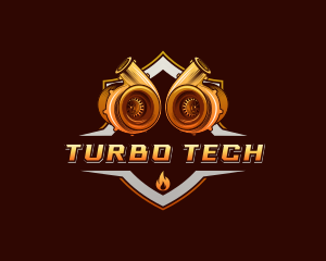 Turbo Racing Shield logo design