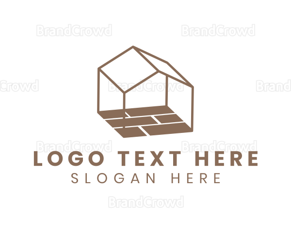 House Tile Flooring Logo