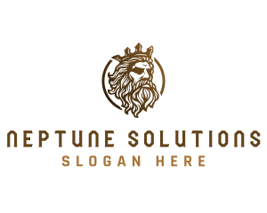 Roman God Neptune logo design