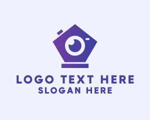 Photo Booth - Modern Geometric Camera logo design