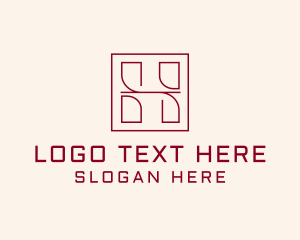 Woodworking - Outline Letter H Business logo design
