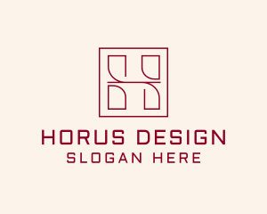 Outline Letter H Business logo design