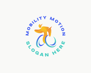 Wheelchair - Paralympic Wheelchair Disability logo design