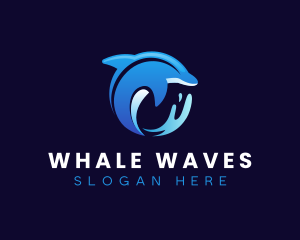 Dolphin Aquatic Marine logo design