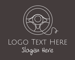 Car Repair - Automotive Steering Wheel logo design