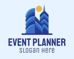 Blue Urban Skyscrapers  Logo