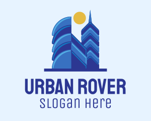 Blue Urban Skyscrapers  logo design