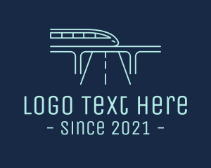 Terminal - Railway Metro Train logo design