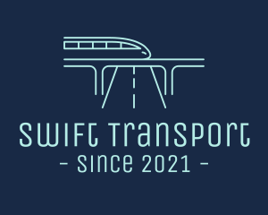 Transporation - Railway Metro Train logo design