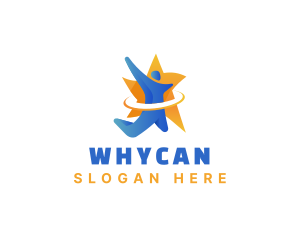 Human Star Achievement Success Logo