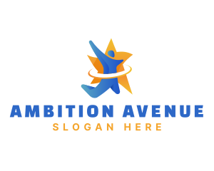Ambition - Human Star Achievement Success logo design