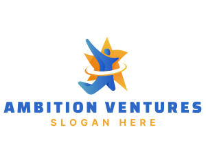 Ambition - Human Star Achievement Success logo design