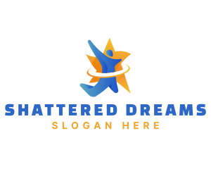 Human Star Achievement Success logo design