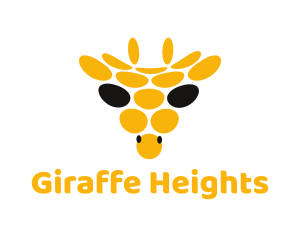 Abstract Giraffe Circle logo design