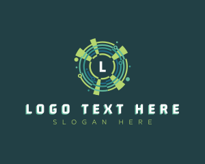 Technology Digital Futuristic logo design