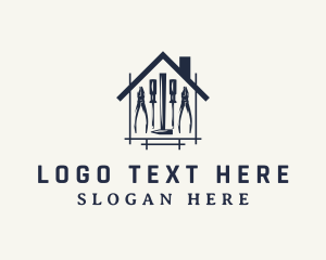 Plier - Home Builder Construction Tools logo design