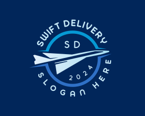 Logistics Plane Delivery logo design