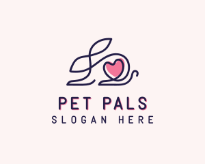 Rabbit Pet Veterinary  logo design