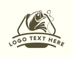 Fishing - Fish Hook Seafood logo design