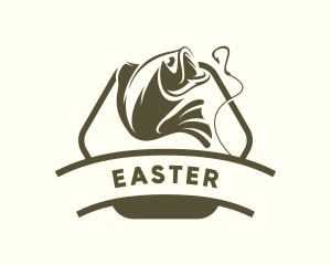 Sea - Fish Hook Seafood logo design