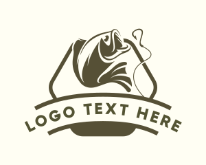 Underwater - Fish Hook Seafood logo design