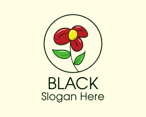 Daisy Flower Plant Logo