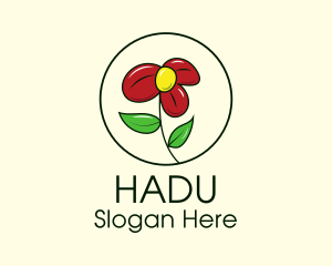 Daisy Flower Plant Logo