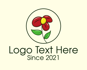 Flower Delivery - Daisy Flower Plant logo design