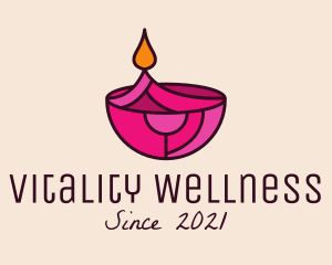 Oil Lamp Wellness  logo design