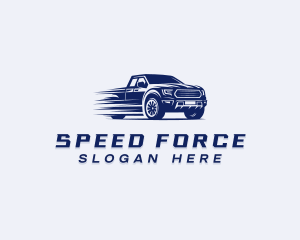 Fast Pickup Truck logo design