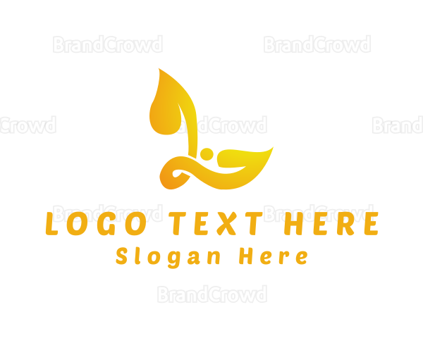 Elegant Letter L Leaf Logo